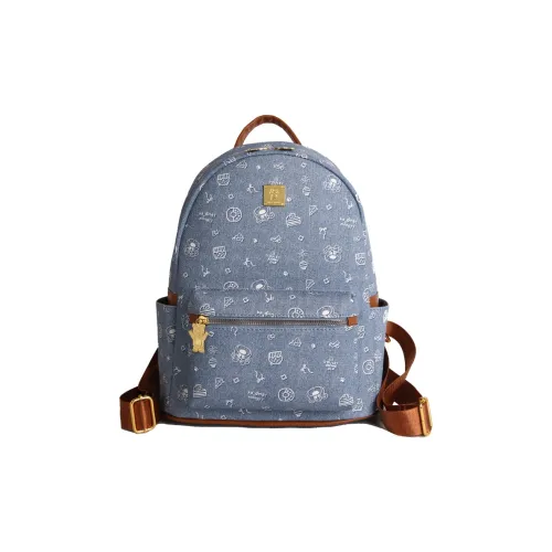 FCTOSSR ПУ (полиуретан) Рюкзак Стандартный Женский Синий Серый Хаки