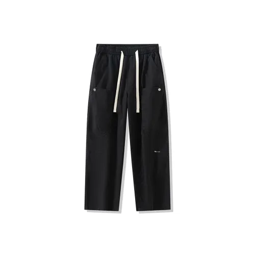 JEANSWEST Z Черный [С флисовой подкладкой] Унисекс Карго Брюки