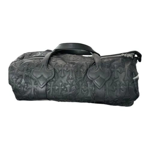 Chrome Hearts Полностью кожаная дорожная сумка спортивная сумка унисекс черный