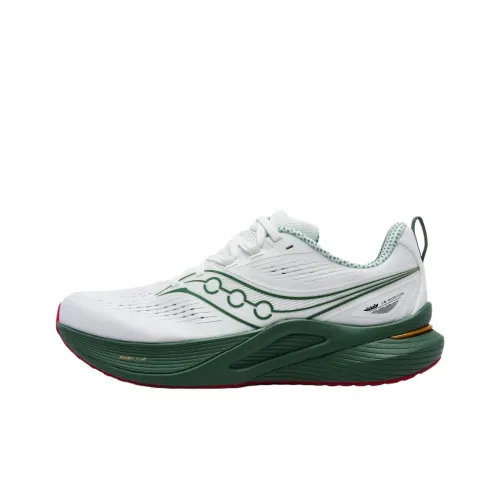 Saucony Tempus TanTu 3 Поддержка Отскок Дышащие Беговые кроссовки Унисекс Белый Зеленый