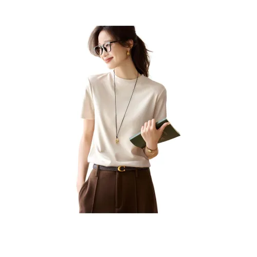 Mo Han Yi Mei T Рубашка Женская Экрю