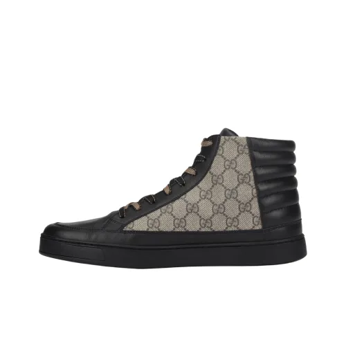 GUCCI Высокие Топы Стильные Скейтбординг Мужские Черные Коричневые