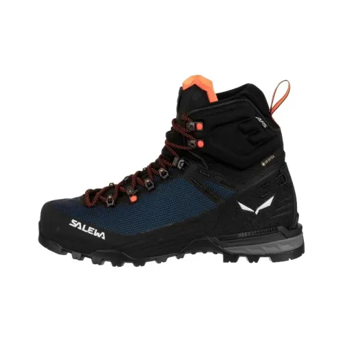 SALEWA ORTLES EDGE MID GORE TEX Противоскользящий Устойчивый к истиранию Водонепроницаемый MID Топ Походная обувь Мужской Синий