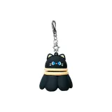 Вращающийся брелок для бадминтона - Черная кошка