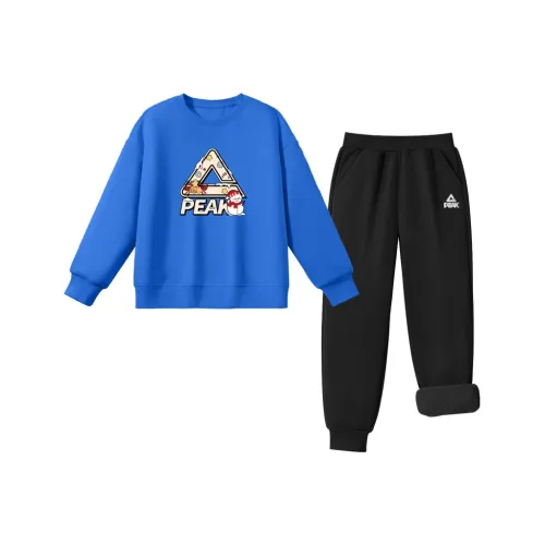 PEAK Цветной синий PK Снеговик Логотип Черный PK Logo White Силикон KIDS Повседневная спортивная одежда