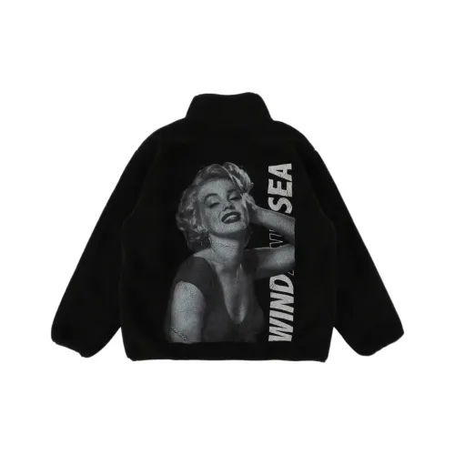 WIND AND SEA совместное издание Marilyn Monroe Коллаборация Fw25 BOA JACKET Unisex