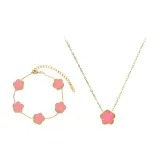 Счастливый пятилистный клевер, коллекция (розовый)