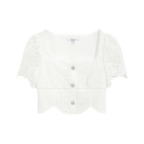 BEBE Белые Женские Шифоновые Рубашки