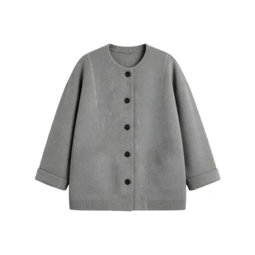 Olivia Share777 Серое Женское Пальто