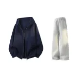 Темно-синий + Вересковый серый