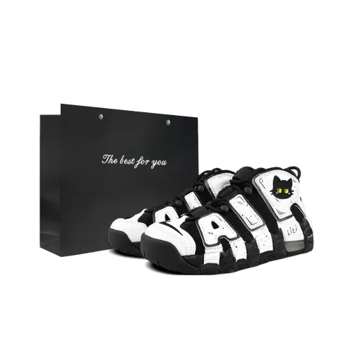 Nike Air More Uptempo Черный кот Lili Детские баскетбольные кроссовки Унисекс