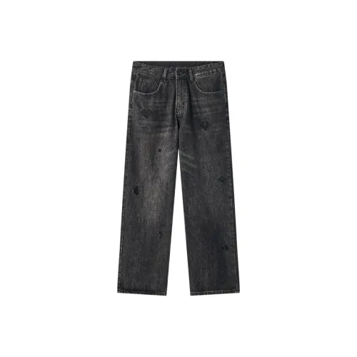 UKTK Черные Мужские Джинсы