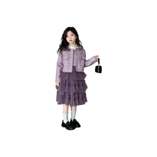 PIERRE CARDIN Фиолетовый Трёхкомпонентный Набор KIDS Юбка Комплект