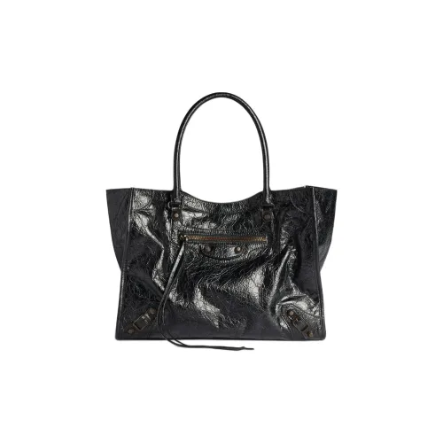 Balenciaga Le City Lambskin One Shoulder Bag Small Women's Black