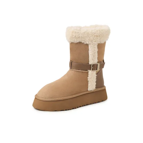 AIQINISHA Короткие Сноубутсы Женские