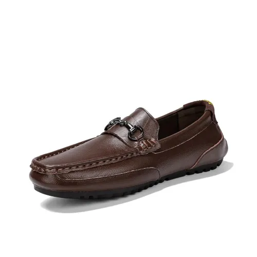 HUAGANGLUOTUO Классический и Универсальный Большой Размер Водительская Обувь Повседневные Лоферы с Резиновой Подошвой