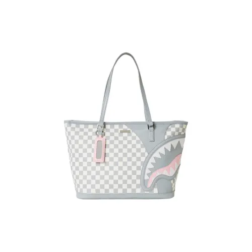 SPRAYGROUND Кожа Сумка через плечо Унисекс Серый Шахматный узор