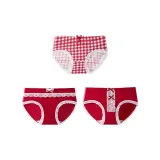 Озорной клетчатый брюки + элегантный бант + двойная бабочка кружево