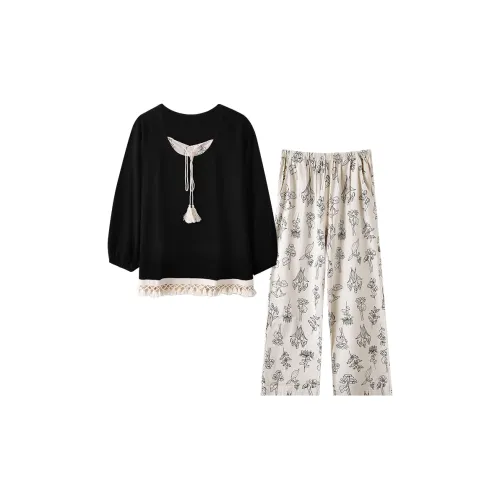 DAMOS·LOVE Весенний Осенний Сезон Комплект Пижам Женские