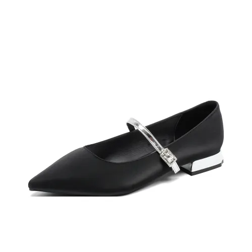 Beijiani Грубый каблук Мэри Джейн туфли 2CM Женские