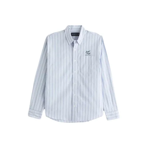 Abercrombie＆Fitch Светло-синие Мужские Рубашки