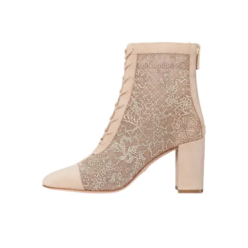 DIOR Naughtily D Ботильоны 8 см Женские Нюдово-розовый