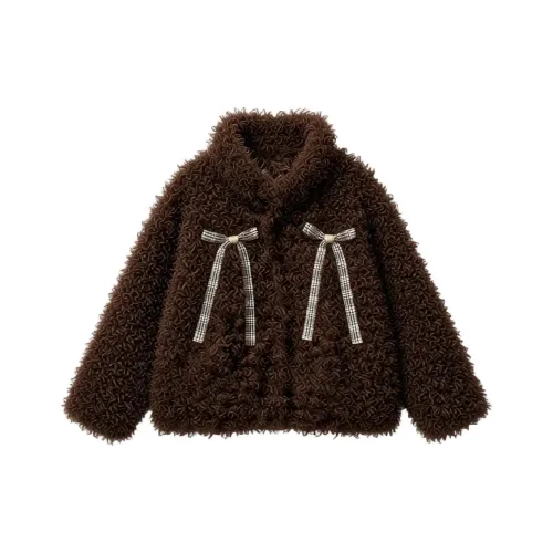 FLIM Шоколад Пальто Женские Бархатные Куртки