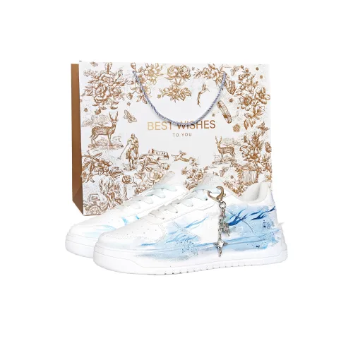 QIAODAN Little White Dragon Slip Resistant Abrasion Resistant Легкие Низкие Кроссовки для скейтбординга Женские