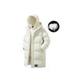 Бежевый, черный, золотой, хлопковый пуховик