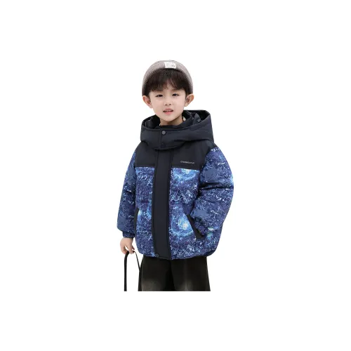 GOYN Пуховик Зимний Корейский стиль Темно-синий Детский