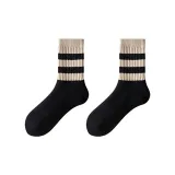 95% шерсть, толстый флис, петля, черный + черный