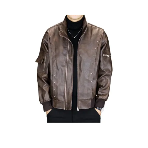 UZXJ Унисекс Кожаные куртки