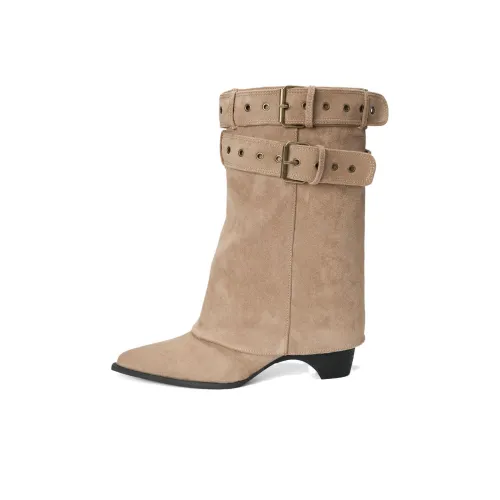 Ботильоны LANMOU хаки женские