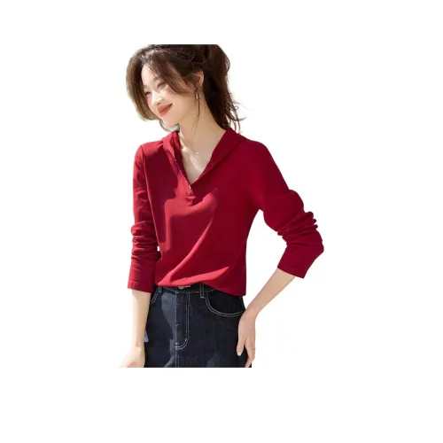 MOHANYIMEI Красный Женские T-рубашки