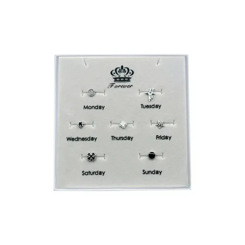 Серьги BENNISS с цирконием унисекс