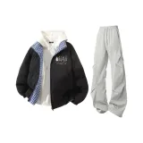 Чёрные + Светло-серые штаны