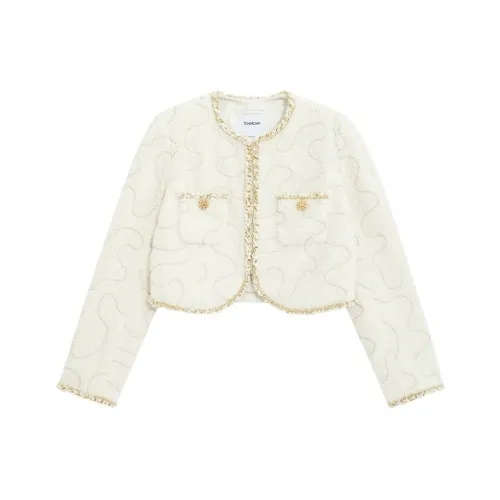 BEBE Экрю Женские пуховики