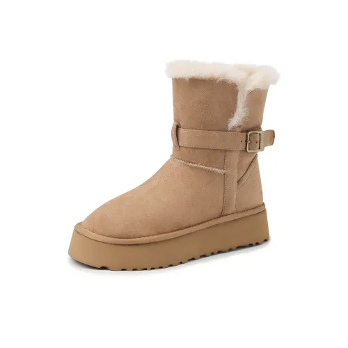 AIQINISHA Короткие Сноубутсы Женские