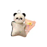 Панда + Маленький Кремовый Букет