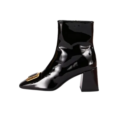 MIU MIU Ботильоны 8 см Женские Черные