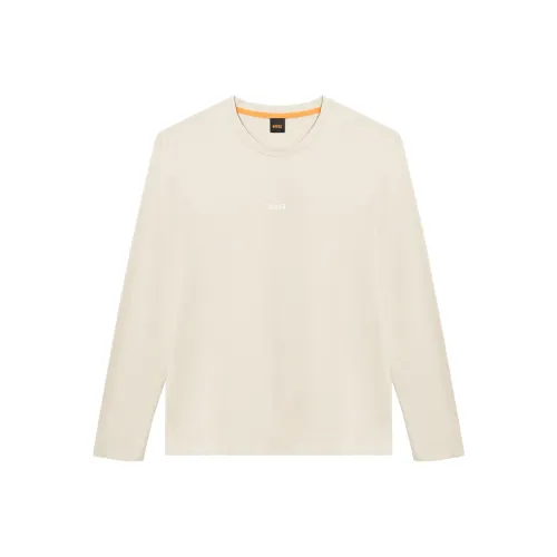 Hugo Boss Бежевые Мужские T-рубашки