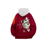 Бордовый [MY1099 Пуховая куртка] (Термический, Нескользкий, Стильный)