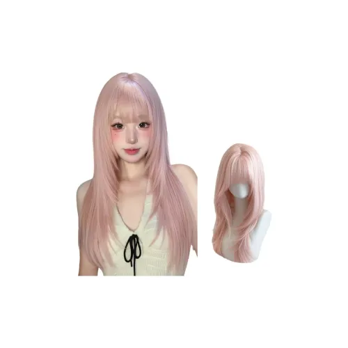Northward Incline White Peach Soda Женская парик Высокий уровень Длинные прямые волосы Розово-вишневый цвет Сладкий стиль Лолита