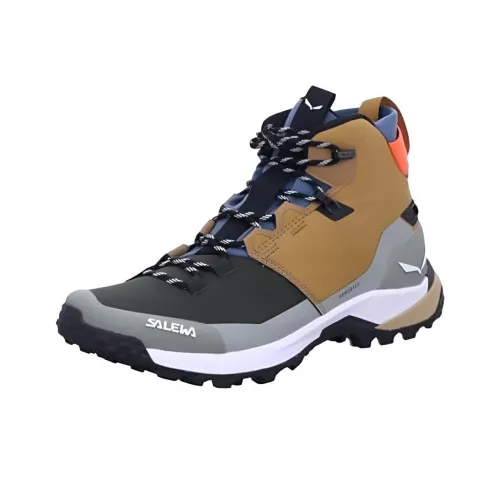 SALEWA POWERTEX Дышащий и Водонепроницаемый Crew Аутдор Мужской Коричнево-зеленый