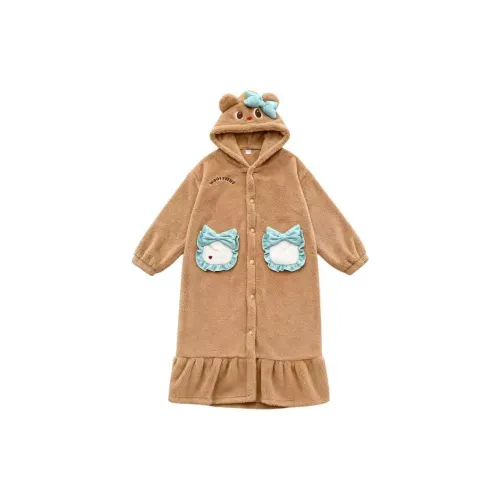 GOYN Cute Bear Lilac Women's Bath Robes