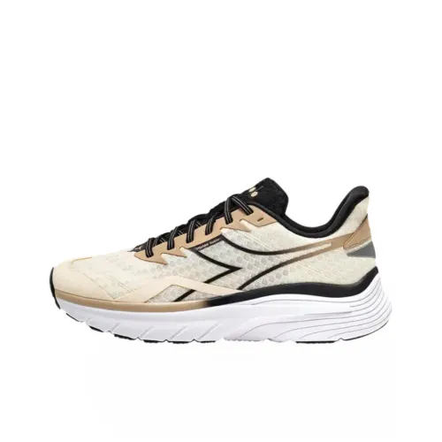 DIADORA Устойчивые к истиранию низкие беговые кроссовки унисекс бежевого цвета