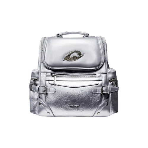 CULTIVATOR ПУ (полиуретан) Рюкзак Большой Women's Silver Черный