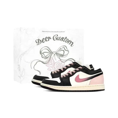 Jordan Air Jordan 1 DEER Love Confession Trail Устойчивый к истиранию Низкий Топ Винтажные баскетбольные кроссовки