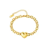 Сердце, ремешок, браслет, золото