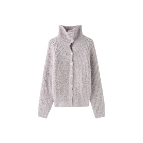 EMDPN Трикотажная ткань Кардиган Женские